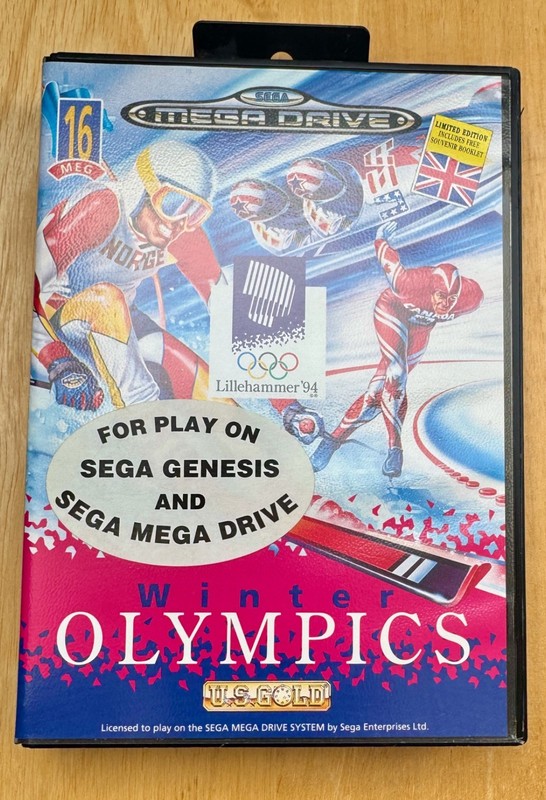 Winter Olympics Lilyhammer - SEGA Mega Drive - PAL - TESTED + WORKING + CIB 1993