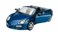 Welly Porsche Boxster S Blau 1:34 Die Cast Metal Model Neu Im Kasten 42375