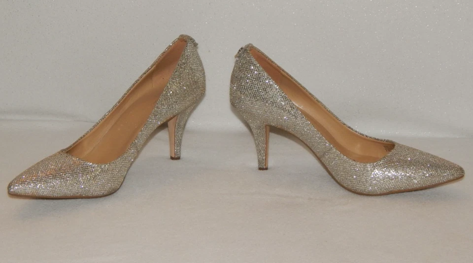 Michael MIchael Kors Women Size 8.5 Elisa PV18H Flex Glitter Pumps Evening Bride - Image 3 of 4