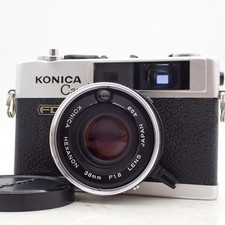 Konica C35 FD Rangefinder 35mm film Camera Hexanon 38mm f1.8 JAPAN Working Mint