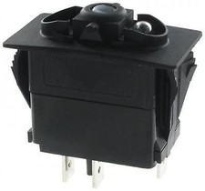 Carling Technologies Rocker Switch Body Lighted, ON/Off, SPST, 12 V Black