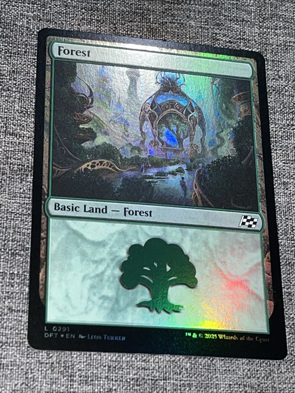 Forest (0291) #291 (Foil) (NM) Aetherdrift DFT Magic MTG