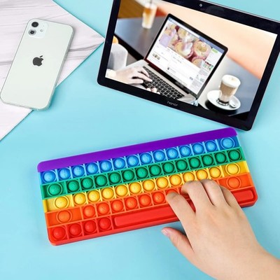 Push Pop It Bubble Silicone keyboard Stress Relief Game