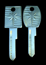 Lincoln 1957 Key Blank Set Fits Continental Mark Ii Capri Premier Oem Logo Nos