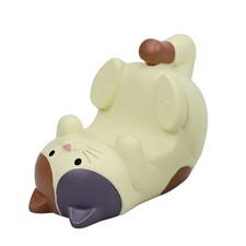 Mevodeata Cat-Shaped Phone Stand Animal Resin Gifts for Cat White Single