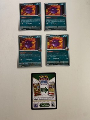 TEAM ROCKET'S KOFFING 125/182 Pokemon Destined Rivals NM Unplayed + Code Card