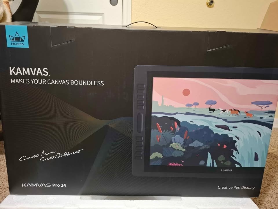 Huion Kamvas Pro 24 GT-240 Pen Display Graphics Tablet - Black