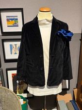 Zara Kinder Jungen Sakko Blazer samt schwarz Gr 128