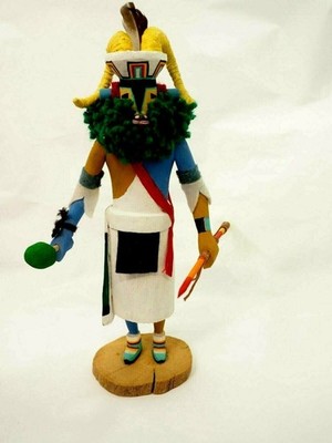 Zuni ''Ram Dancer'' Kachina 12.5'' Signed Steven Comosona 1991