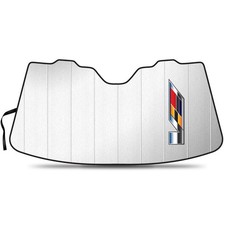 Cadillac V Logo Logo Stand Up Universal Fit Auto Windshield Sun Shade