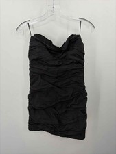 Pre-Owned Zara Black Size Large Bodycon Short Strapless Dress