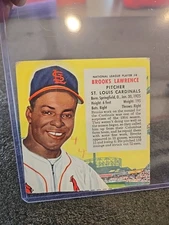 1955 Red Man Tobacco All-Star Team - National League Series Brooks Lawrence #4 