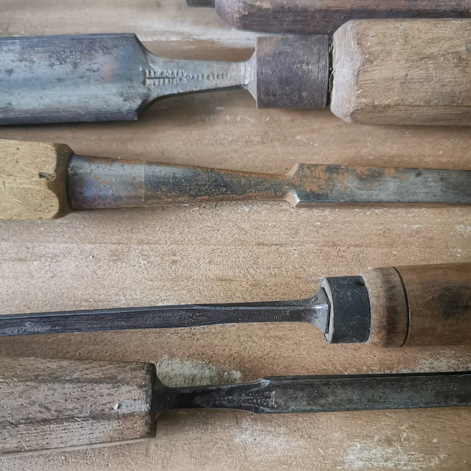 Lot Anciens Ciseaux À Bois Goujes... / Réf A327 - Photo 4/4