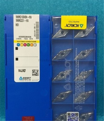 10Pcs VNMG331-HA H01 VNMG160404-HA H01 Cnc Carbide Inserts Korloy st