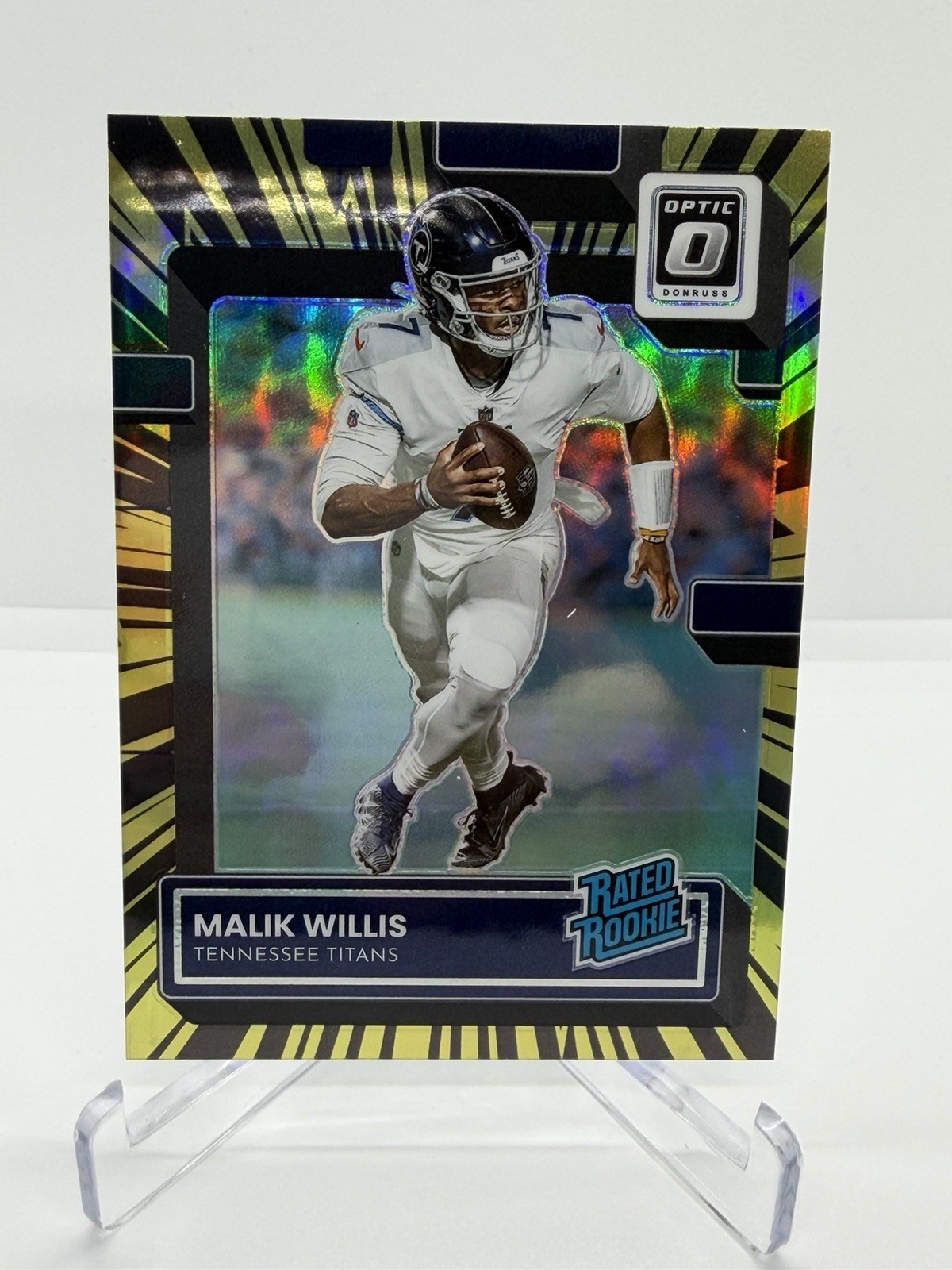 2022 Panini Donruss Optic Rated Rookie Malik Willis #203 Electricity Prizm /65
