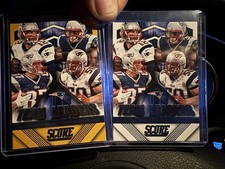 2015 Panini Score Team Leaders Patriots Tom Brady Gronkowski LOT OF 2 Gold