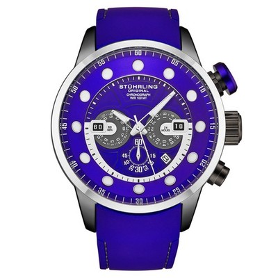 Aquatic Force Chronograph 50mm 4053 Blue/Silver | Blue Dial Wristwatch 4053.1