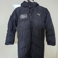 Puma Black Long Puffer Jacket for Kids 6-7Y - Pre-Owned