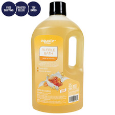 Equate Bubble Bath Milk  Honey 64 fl oz Moisturizing Body Wash Relaxing