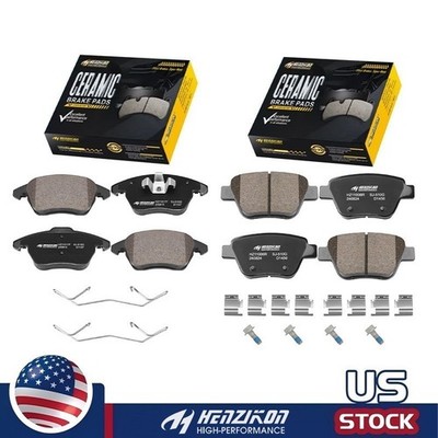 Premium Ceramic Brake Pads & Hardware Fits VW Golf Jetta 2010-2014 Models
