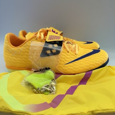 Nike Mens 10.5 High Jump Elite Track & Field Jumping Spikes Yellow