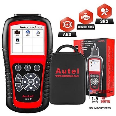 AutoLink AL619 OBD2 Scanner ABS SRS Airbag Warning Light Scan Tool - Turn Off