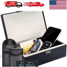 Faraday Box  2 Pack Faraday Bag, Faraday Cage Key Fob Protector, RFID Signal Bl