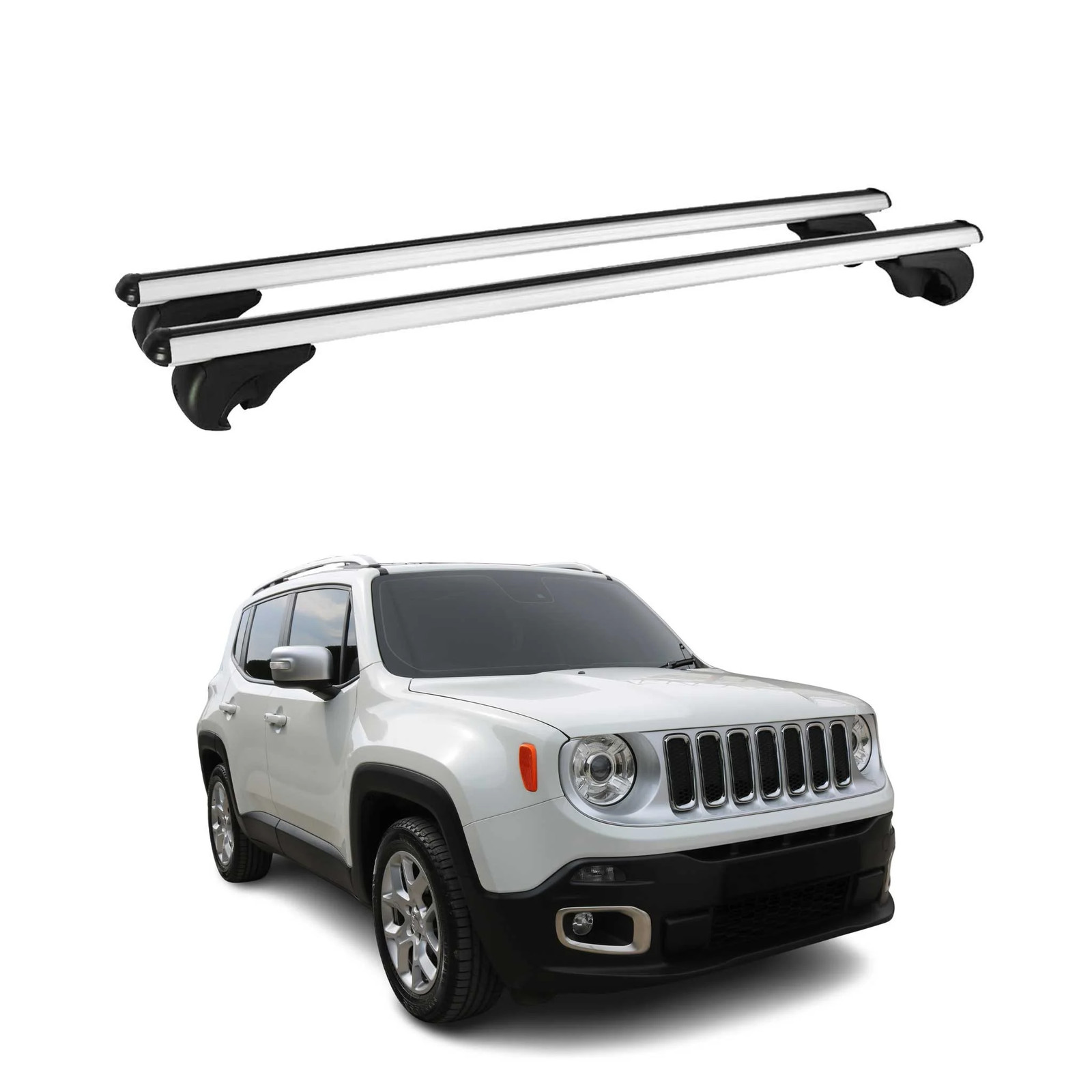 For Maserati Grecale 2023-2025 OMAC Gray Raised Roof Rails Cross Bars