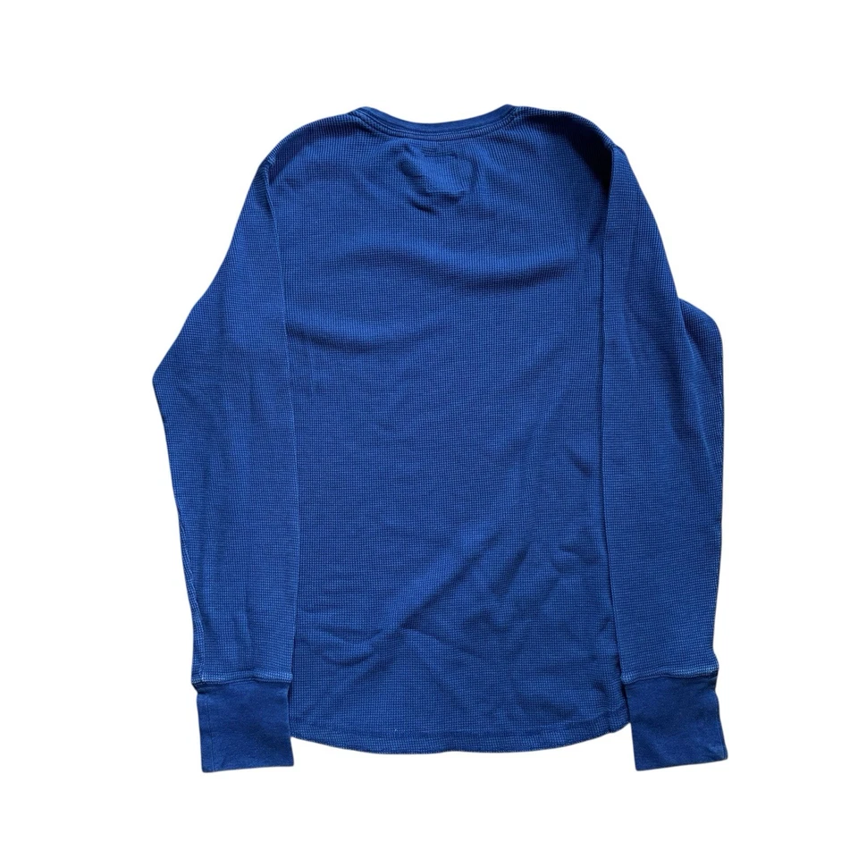 Camisa térmica masculina Mossimo Supply manga longa azul cobalto tamanho grande - Imagem 2 de 4