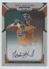 2019 Panini Prizm Draft Picks Auto Will Holland #52 Auto 0xs1