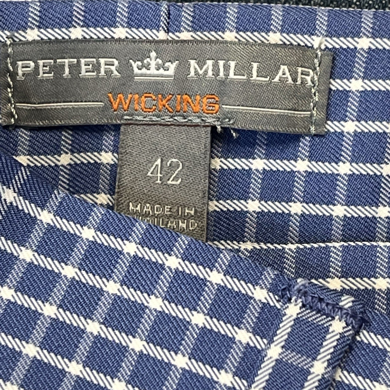 Peter Millar Performance Wicking Checkered Golf S… - image 2