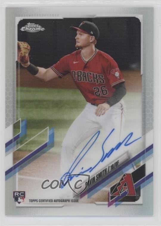 2021 Topps Chrome Rookie Auto Refractor 385/499 Pavin Smith #RA-PS Auto 7eo