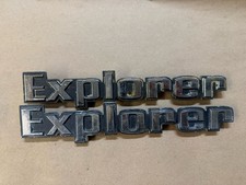 73-77 Ford Truck Explorer Bed Emblems Pair Oem 1973-1977 Metal