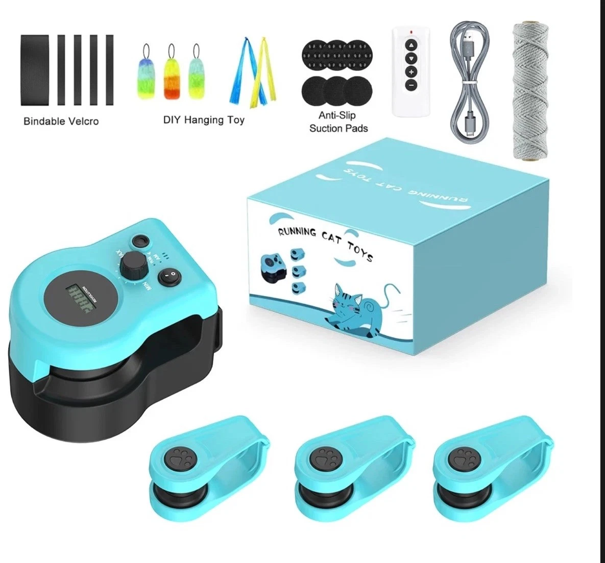 Cat Wheel Exerciser Adjustable Speed Indoor Hunting Toy - New Item