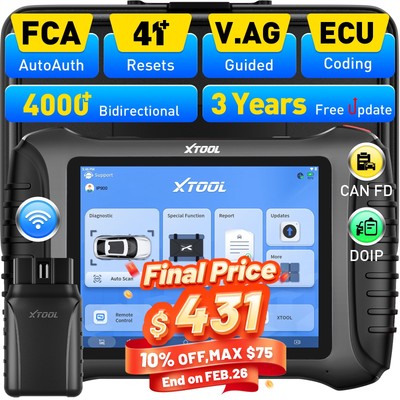 2026 XTOOL IP900BT Bidirectional OBD2 Scanner Full System Diagnostic 41+ Resets