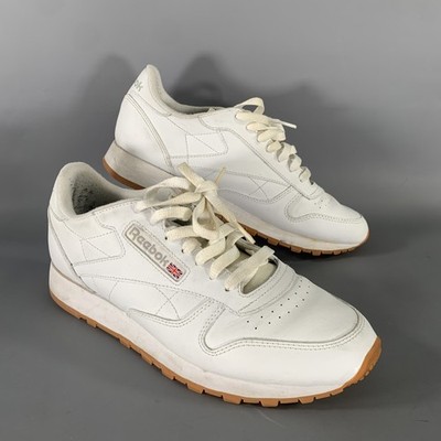 REEBOK Herren Sneaker Runner Weiß 9 Leder Sneaker Mit Muster