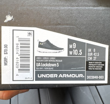 Under Armour Lockdown 5 Basketball Low Top Mesh Lace-Up Black/White 3023949-003
