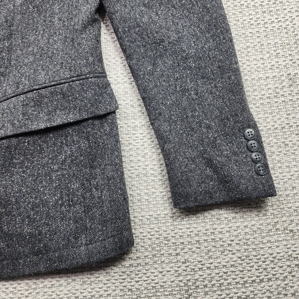 Blazer John Varvatos Para Hombres 36R Gris Mezcla de Lana Chaqueta de Dos Botones Abrigo Deportivo EE. UU. Foto 2 de 4