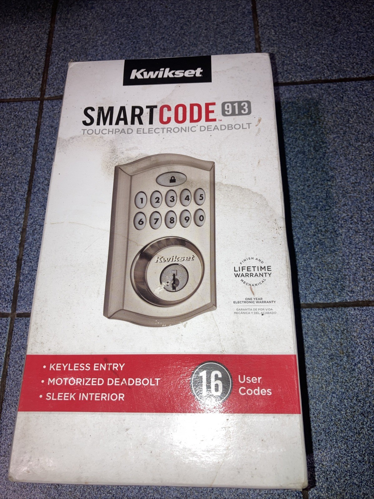 Kwikset 99130-002 SmartKey Deadbolt Lock with SecureKey Technology