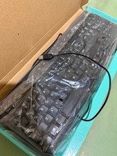 New Logitech Black Wired USB Keyboard - Reliable PC Keyboard Black 