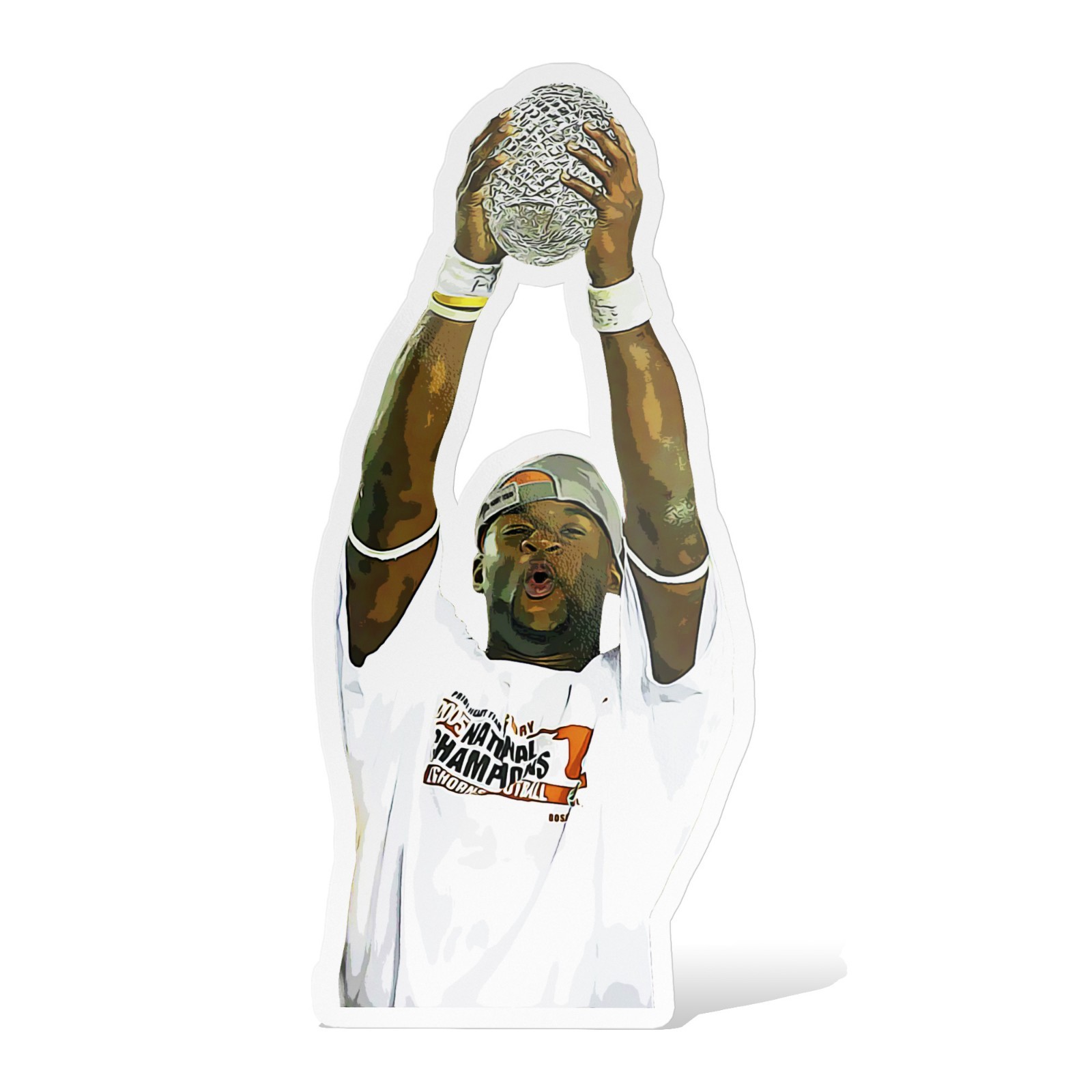 Vince Young Trophy Texas Longhorns Sticker Decal–Glossy Waterproof Vinyl Self