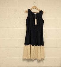 Rocha John Rocha Petal Prom Dress Navy Cream Size 14 - New