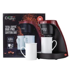 Cafetière électrique semi-automatique 0,24 L noire 2 tasses 450 W