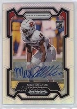 2024 Panini Prizm Draft Picks Silver Prizm Auto Max Melton #163 Auto 9r9