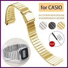 Vintage Watchband for CASIO F-91W/A158/A159/A168/A169/B650/AQ230 /AE500W.