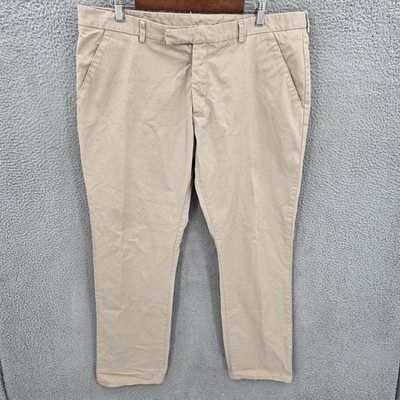 Dior Pants Mens 56 (38x33) Beige Straight Tapered Chino