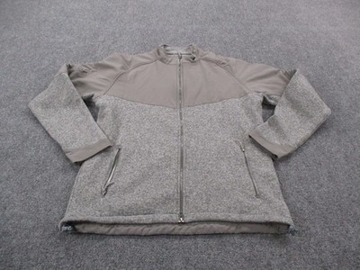 Peter Millar Jacket Mens L Gray Crown Sport Fleece Performance Outdoors Golf