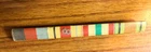 British WW2 military medal ribbon bar, 1939-1945