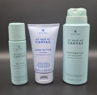 Alterna My Hair My Canvas Travel Set Vegan Hair Care 3pc 1.35 - 2 Oz