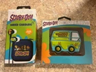 Scooby Doo Wired Earbuds & Case , Mystery Machine Hard Gel Earbud Case Lot